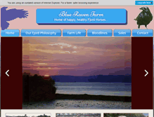 Tablet Screenshot of blueravenfarm.com